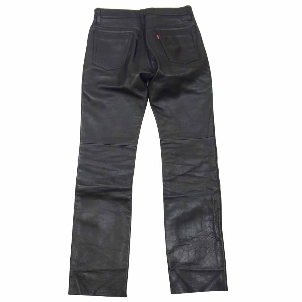 Levi's リーバイス LEATHER 5POCKET レザー 5ポケット ジップフライ ブラック系 30【中古】