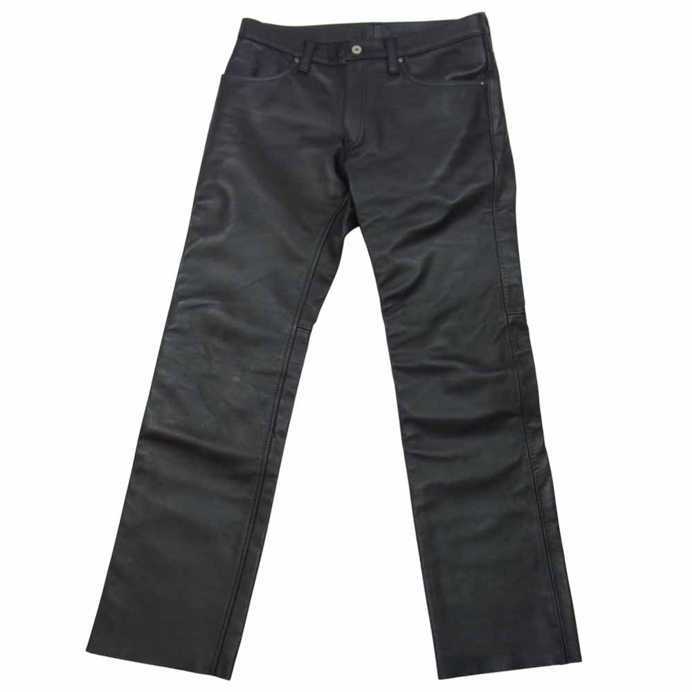 KADOYA カドヤ K's LEATHER レザー パンツ ブラック系 35【中古】