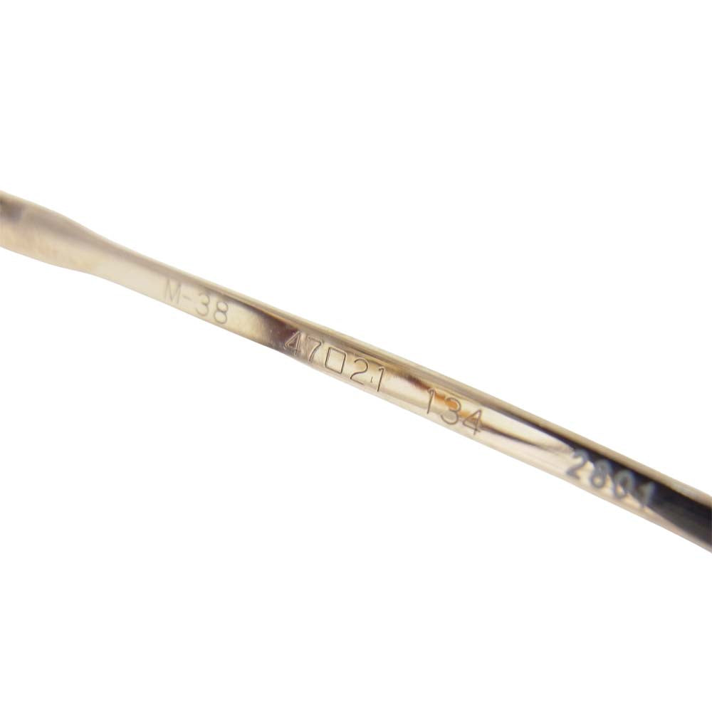 フォーナインズ M-38 ボストンタイプ アイウェア メガネ 眼鏡 ブラウン系 47□21  134【美品】【中古】
