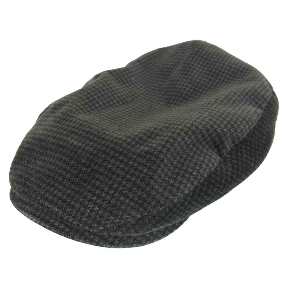 THE FLAT HEAD ザフラットヘッド 千鳥格子柄 別珍 ハンチング グレー系 M【中古】