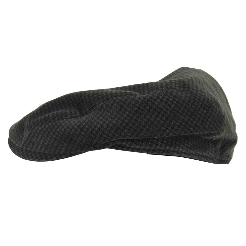 THE FLAT HEAD ザフラットヘッド 千鳥格子柄 別珍 ハンチング グレー系 M【中古】