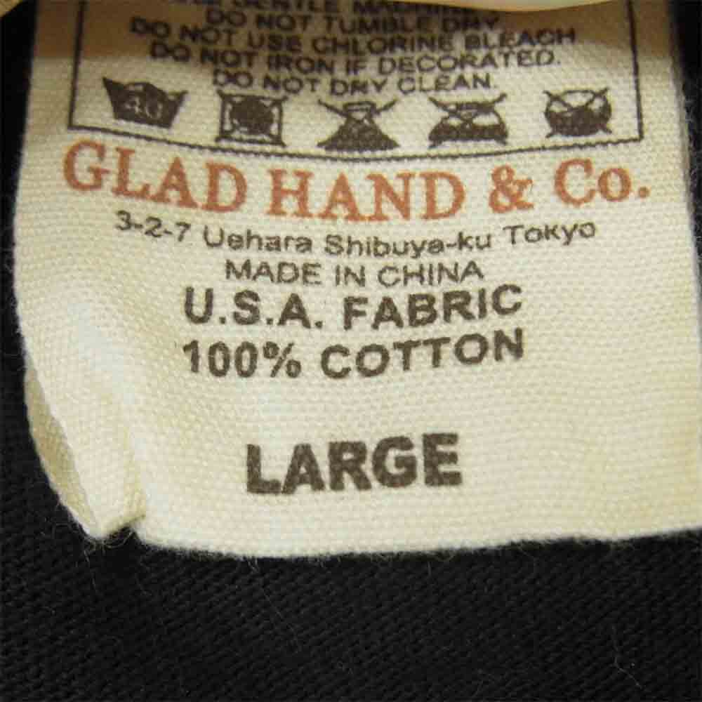 WEIRDO ウィアード WRD-17-MS-02 POPCORN S/S V NECK T-SHIRTS ポップコーン プリント 半袖 Tシャツ ブラック系 L【新古品】【未使用】【中古】