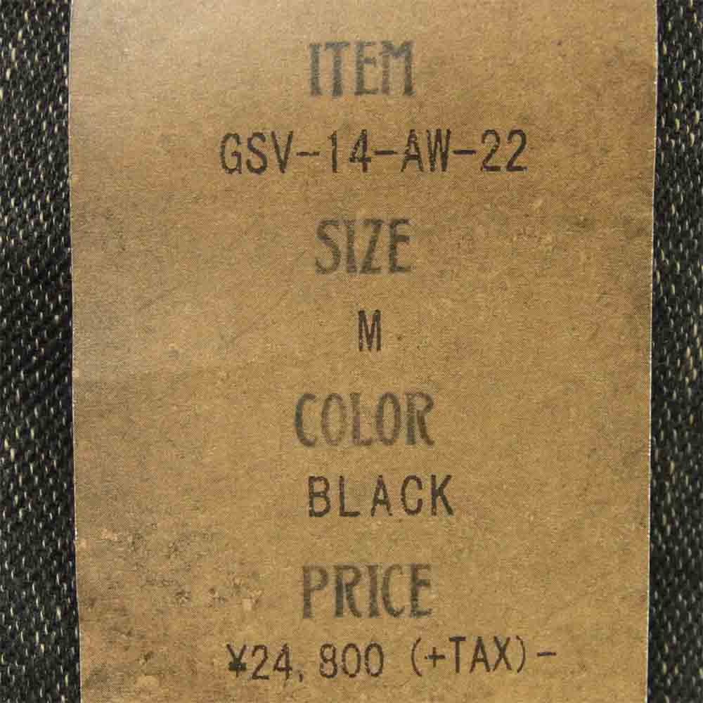 GANGSTERVILLE ギャングスタービル GSV-14-AW-22 シンチバック コットン パンツ ダークグレー系 M【新古品】【未使用】【中古】