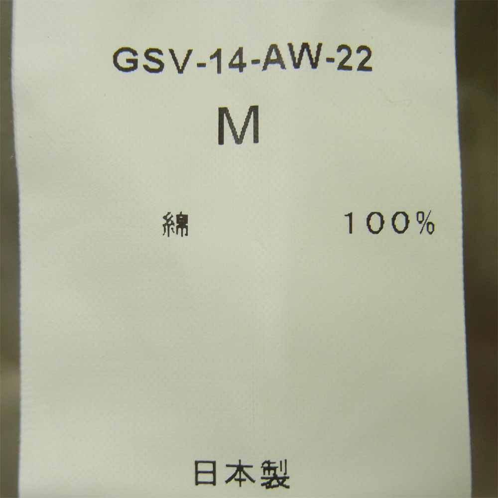 GANGSTERVILLE ギャングスタービル GSV-14-AW-22 シンチバック コットン パンツ ダークグレー系 M【新古品】【未使用】【中古】