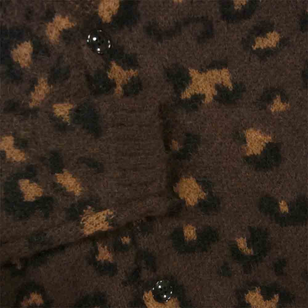 GANGSTERVILLE ギャングスタービル GSV-18-AW-26 RISE ABOVE MOHAIR CARDIGAN レオパード モヘア カーディガン ブラウン系 M【新古品】【未使用】【中古】