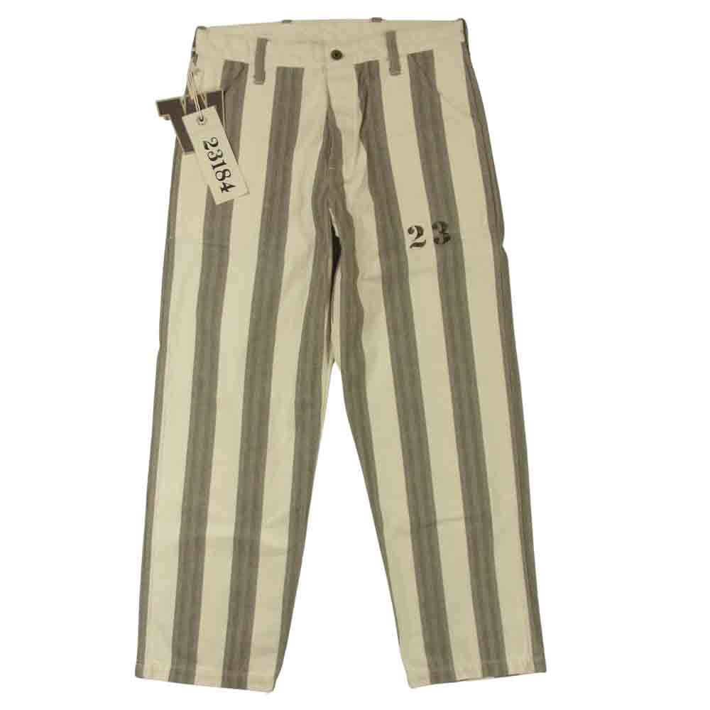 WEIRDO ウィアード WRD-18-AW-12 PADLOCKER PANTS パドロッカー パンツ コットン グレー系 アイボリー系 M【新古品】【未使用】【中古】