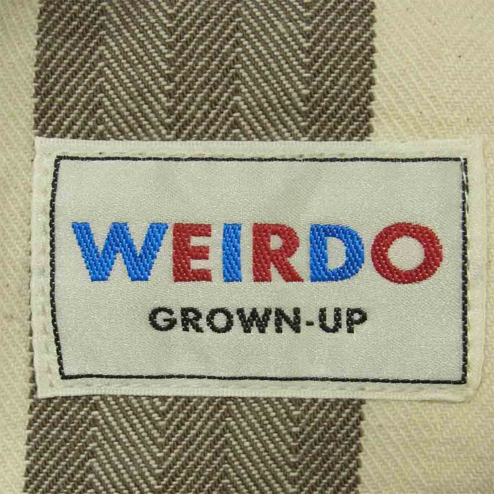 WEIRDO ウィアード WRD-18-AW-12 PADLOCKER PANTS パドロッカー パンツ コットン グレー系 アイボリー系 M【新古品】【未使用】【中古】