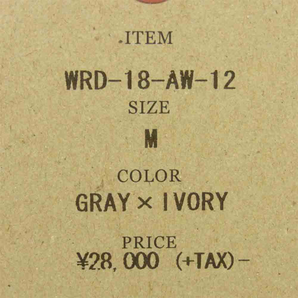 WEIRDO ウィアード WRD-18-AW-12 PADLOCKER PANTS パドロッカー パンツ コットン グレー系 アイボリー系 M【新古品】【未使用】【中古】