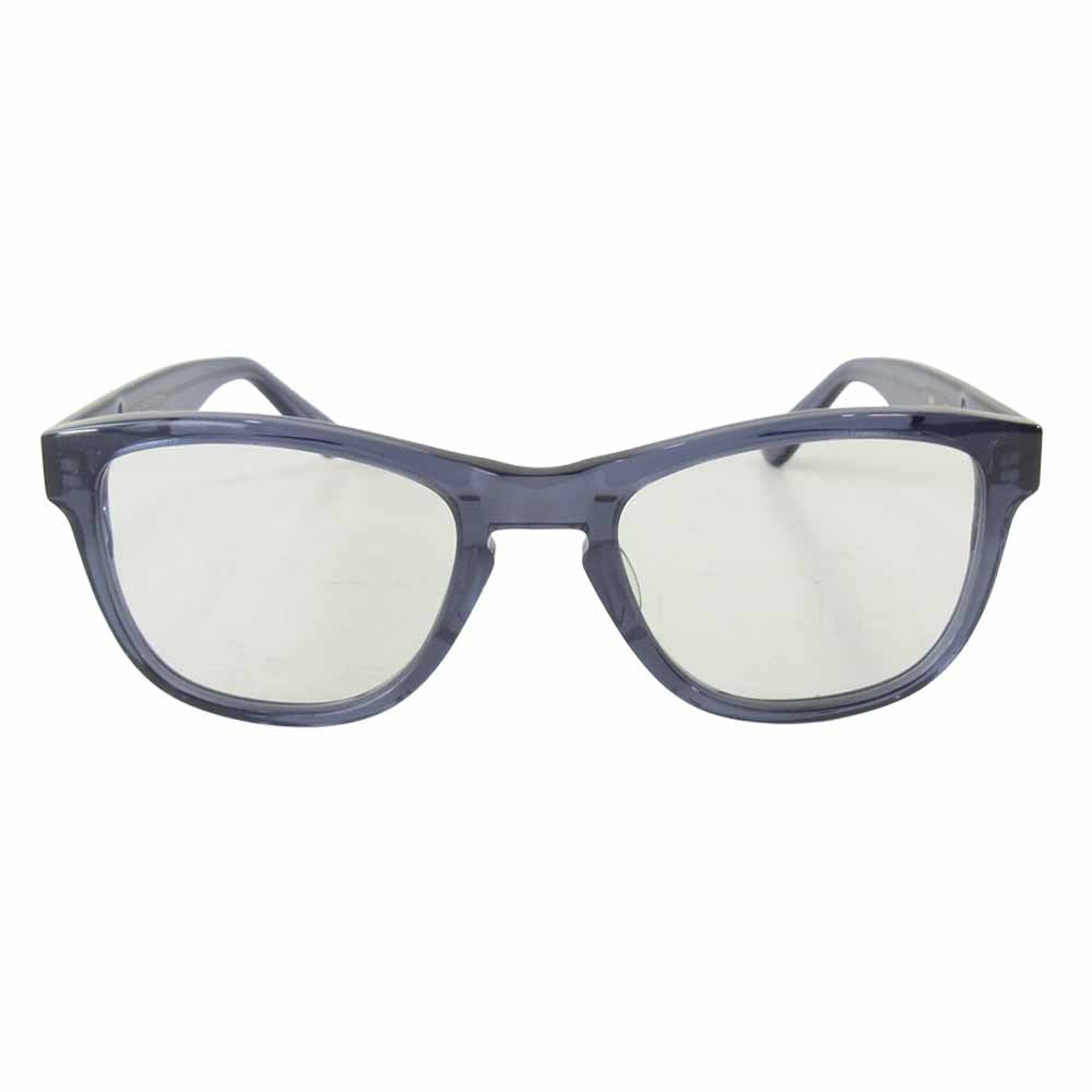 エイチフュージョン 708 クラシック ウェリントン メガネ 眼鏡 サングラス ネイビー系【中古】