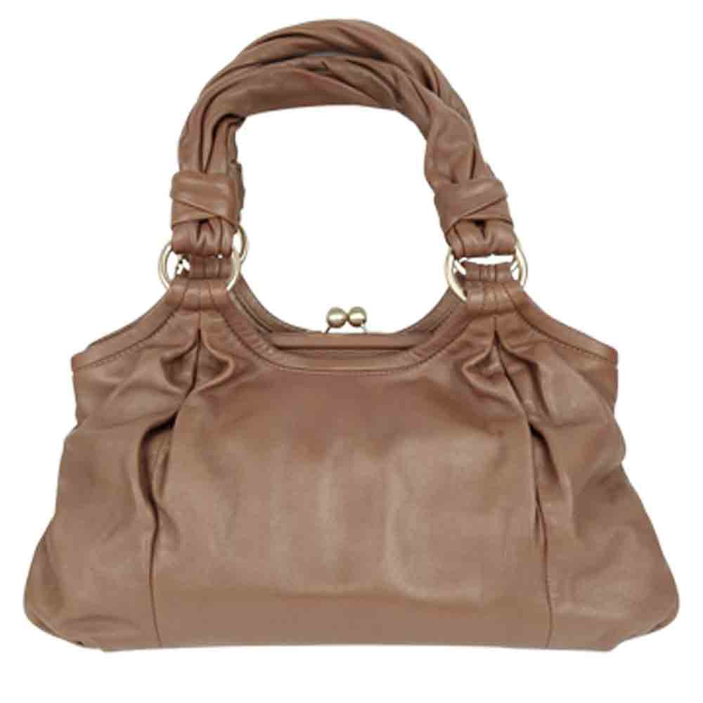 COACH コーチ 13437 パーカー サッチェル レザー トート バッグ ブラウン系【中古】