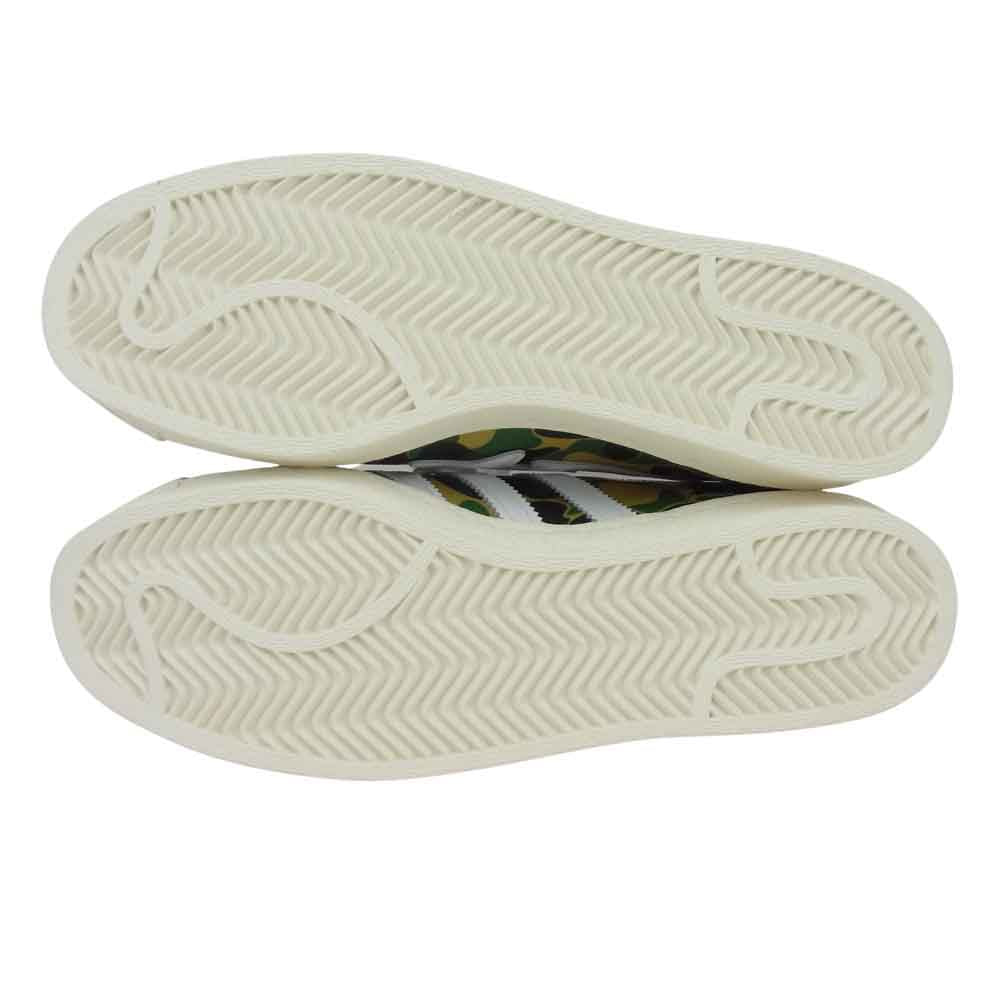 adidas アディダス GZ8981 A BATHING APE アベイシングエイプ SUPERSTAR 80S ABC-CAMO カーキ系 グリーン系 27cm【新古品】【未使用】【中古】