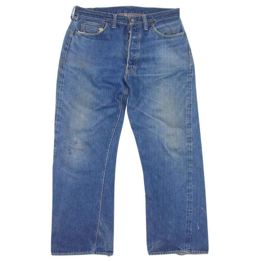 Levi's リーバイス 501XX オリジナル ヴィンテージ 革パッチ オフセット 両面タブ インディゴブルー系【中古】