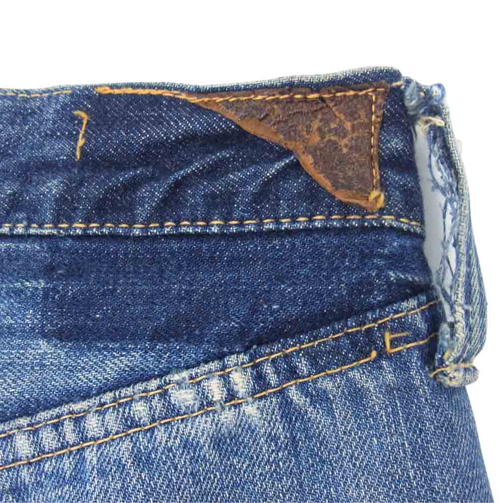 Levi's リーバイス 501XX オリジナル ヴィンテージ 革パッチ オフセット 両面タブ インディゴブルー系【中古】