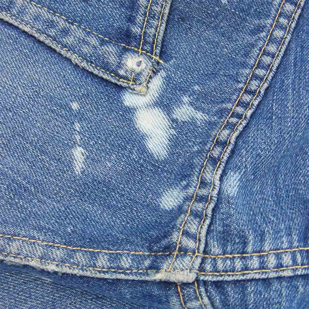 Levi's リーバイス 501XX オリジナル ヴィンテージ 革パッチ オフセット 両面タブ インディゴブルー系【中古】