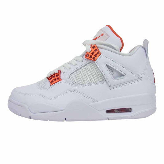 NIKE AIR JORDAN ナイキ ジョーダン CT8527-118 未使用 エア ジョーダン レトロ 4 RETRO Orange Metallic  ホワイト系 オレンジ系 27cm【極上美品】【中古】