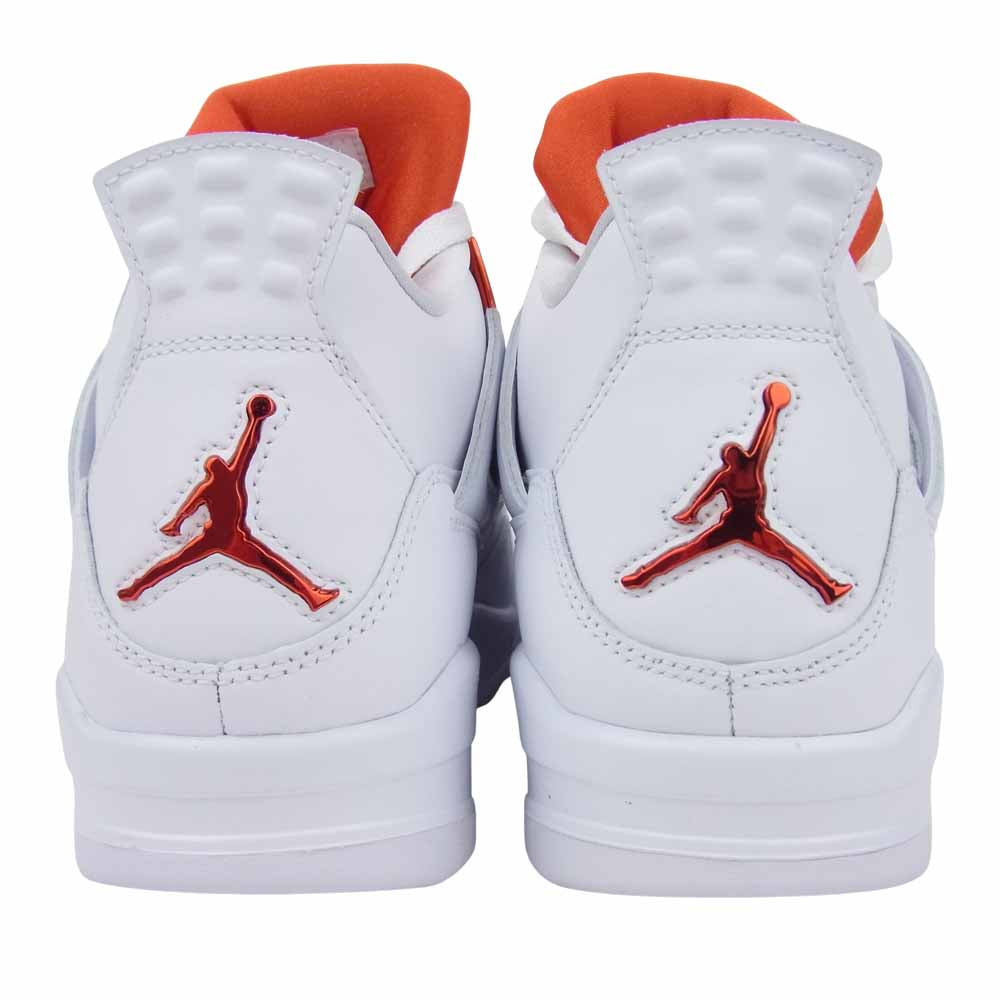NIKE AIR JORDAN ナイキ ジョーダン CT8527-118 未使用 エア ジョーダン レトロ 4 RETRO Orange Metallic  ホワイト系 オレンジ系 27cm【極上美品】【中古】
