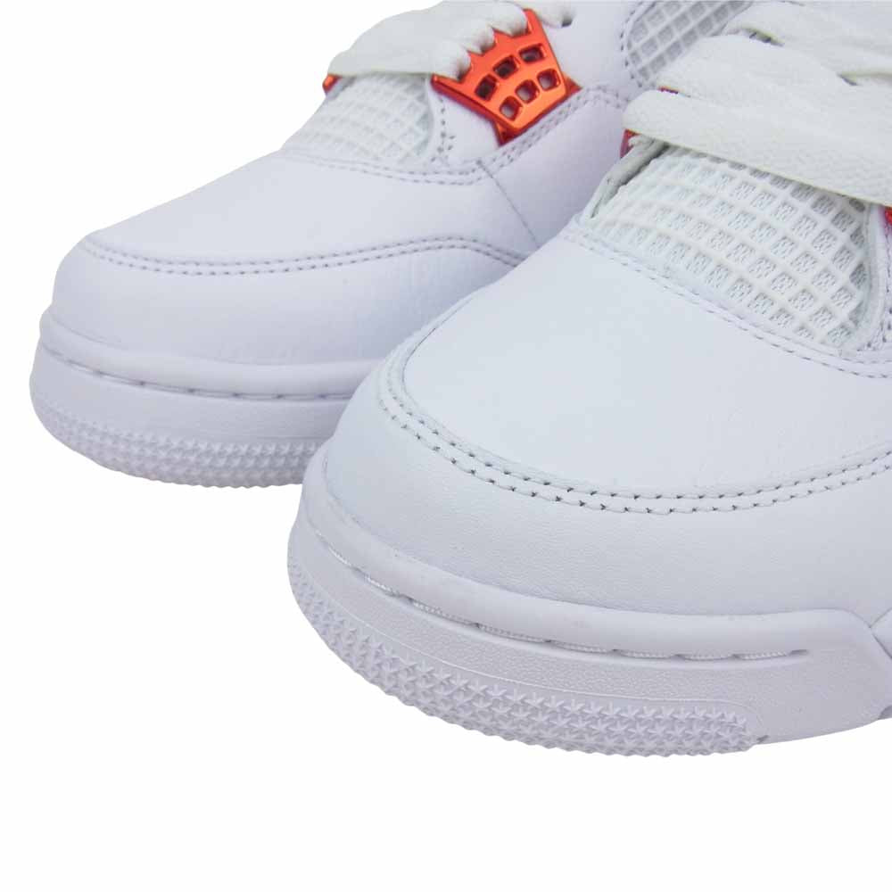 NIKE AIR JORDAN ナイキ ジョーダン CT8527-118 未使用 エア ジョーダン レトロ 4 RETRO Orange Metallic  ホワイト系 オレンジ系 27cm【極上美品】【中古】