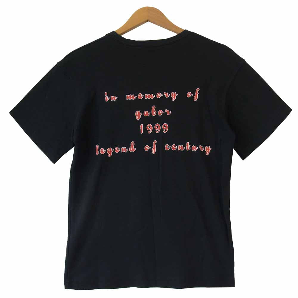 GABOR ガボール USA製 ロゴ プリント Tシャツ ブラック系【中古】