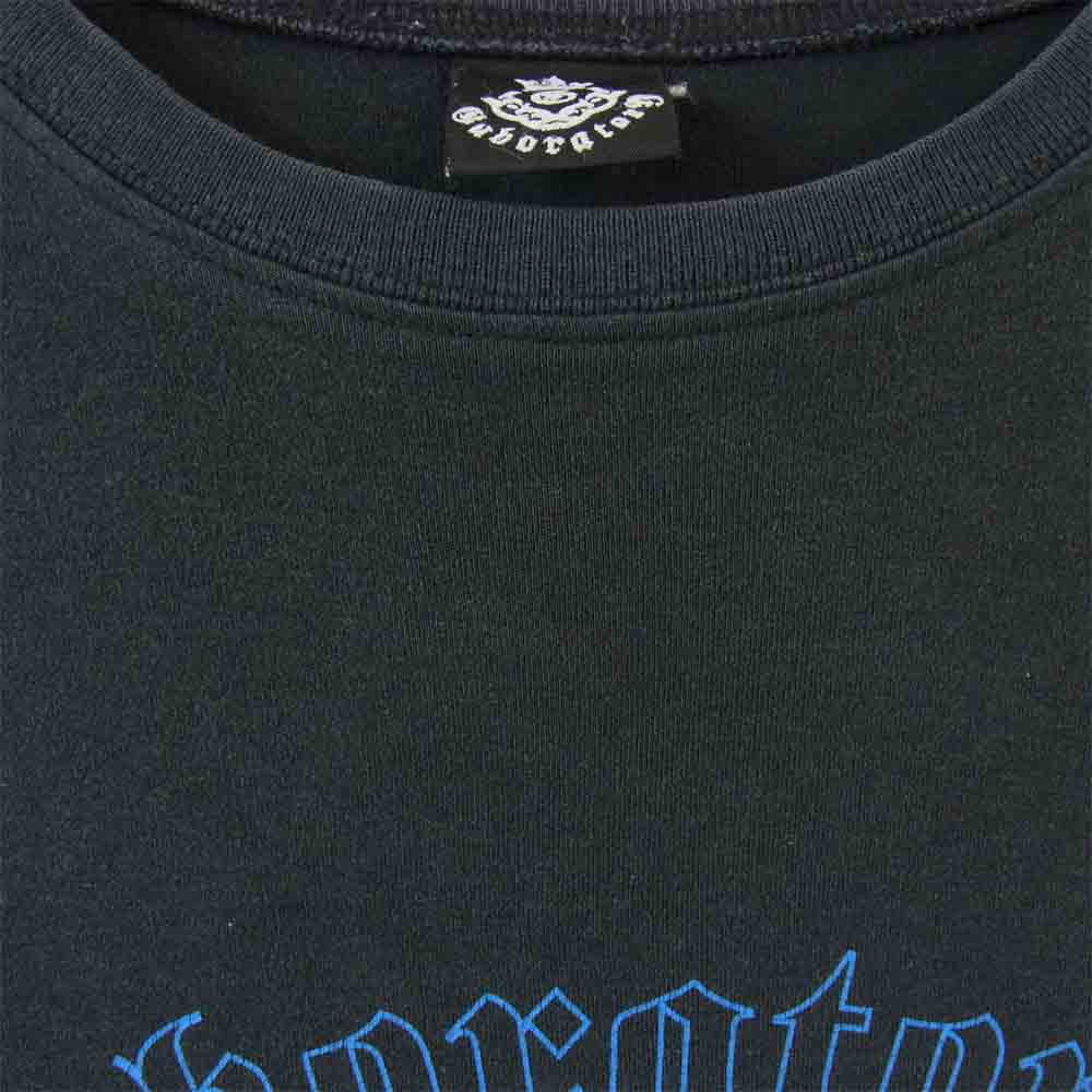 GABOR ガボール USA製 Gクラウン ロゴ プリント ロングスリーブ Tシャツ ブラック系【中古】