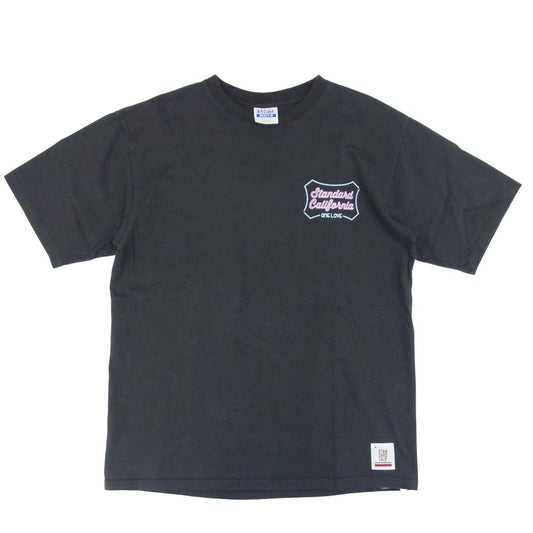 STANDARD CALIFORNIA スタンダードカリフォルニア SD Heavyweight Neon Sign Logo T ネオン サイン ロゴ Tシャツ チャコール系 L【中古】