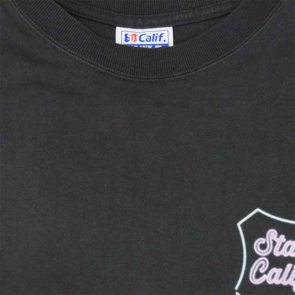 STANDARD CALIFORNIA スタンダードカリフォルニア SD Heavyweight Neon Sign Logo T ネオン サイン ロゴ Tシャツ チャコール系 L【中古】