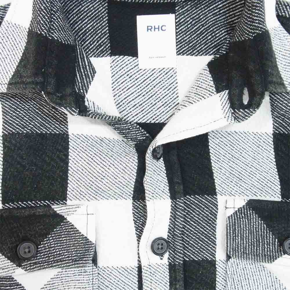 Ron Herman ロンハーマン 3220700170 Buffalo Shirts バッファロー チェック 長袖 シャツ 白黒系 L【中古】
