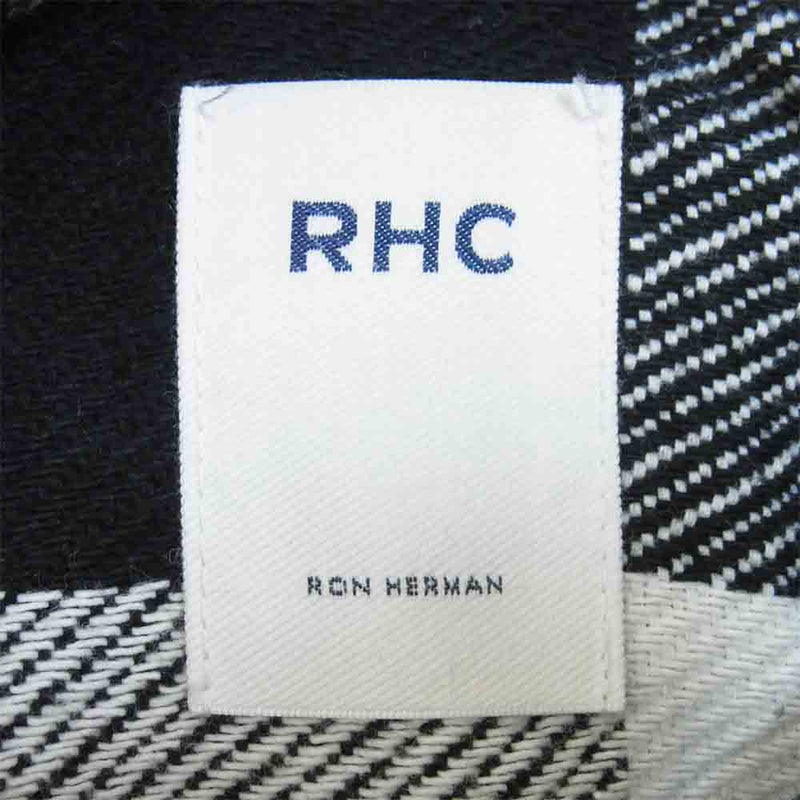 Ron Herman ロンハーマン 3220700170 Buffalo Shirts バッファロー チェック 長袖 シャツ 白黒系 L【中古】