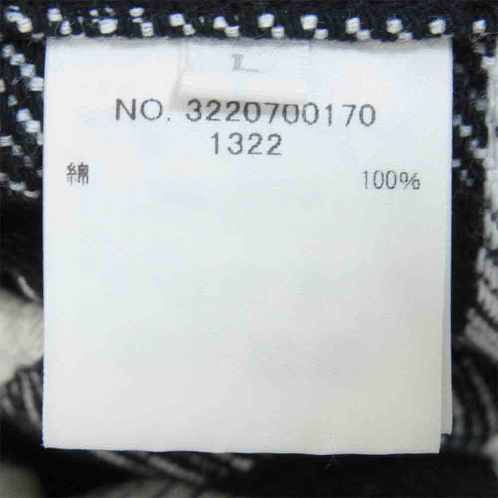 Ron Herman ロンハーマン 3220700170 Buffalo Shirts バッファロー チェック 長袖 シャツ 白黒系 L【中古】
