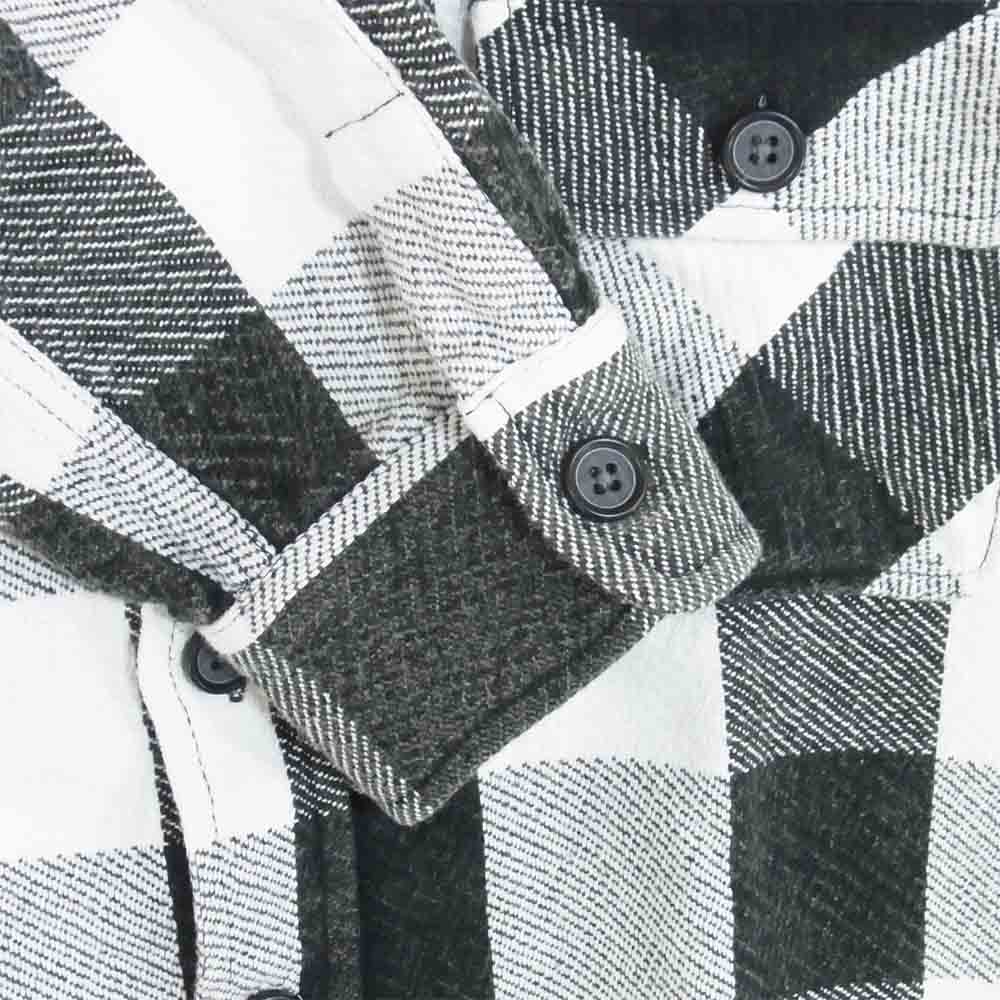 Ron Herman ロンハーマン 3220700170 Buffalo Shirts バッファロー チェック 長袖 シャツ 白黒系 L【中古】