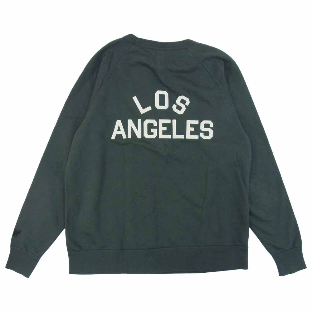 Ron Herman ロンハーマン STANDARD CALIFORNIA スタンダードカリフォルニア LA バックロゴ スウェット グリーン系 L【中古】