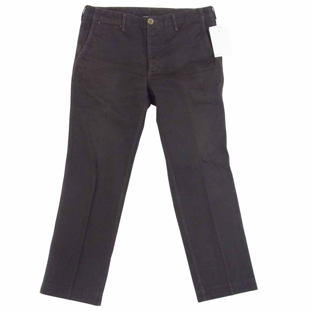 VISVIM ビズビム 0117105008002 HIGH WATER CHINO GIZA シンチバック ギザ コットン チノ パンツ チャコール系 4【中古】