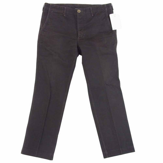 VISVIM ビズビム 0117105008002 HIGH WATER CHINO GIZA シンチバック ギザ コットン チノ パンツ チャコール系 4【中古】