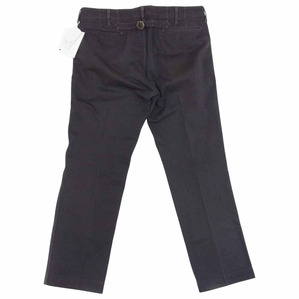 VISVIM ビズビム 0117105008002 HIGH WATER CHINO GIZA シンチバック ギザ コットン チノ パンツ チャコール系 4【中古】