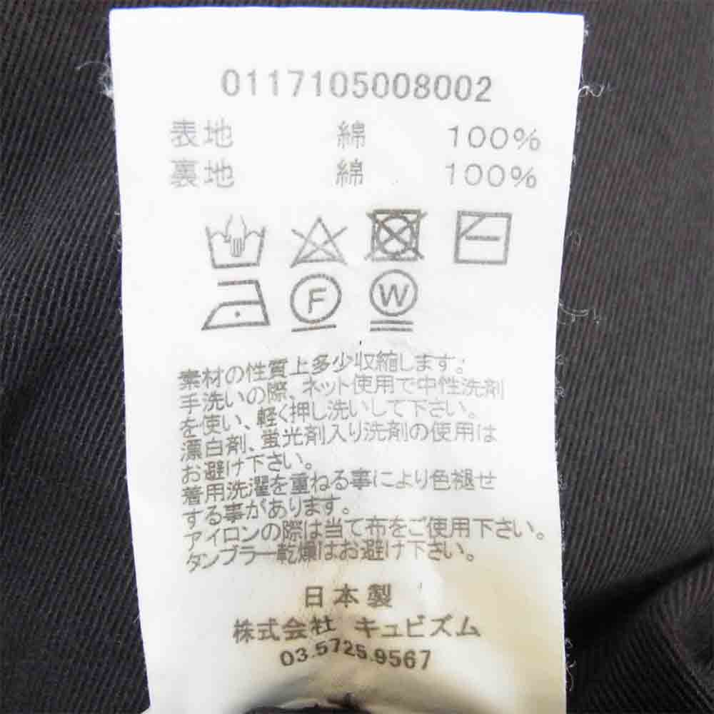 VISVIM ビズビム 0117105008002 HIGH WATER CHINO GIZA シンチバック ギザ コットン チノ パンツ チャコール系 4【中古】
