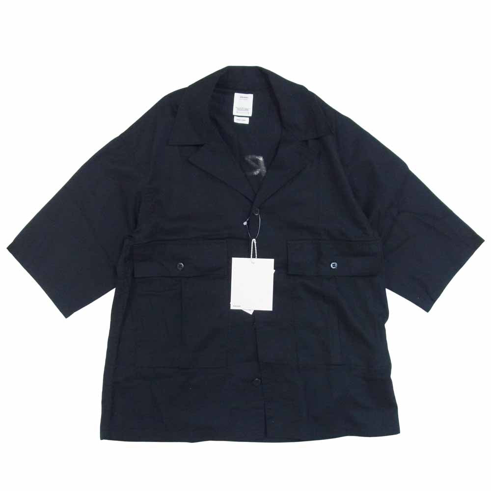 VISVIM ビズビム 20SS 0120105011014 CORNET SHIRT S/S コルネット 半袖 シャツ ブラック系 3【極上美品】【中古】