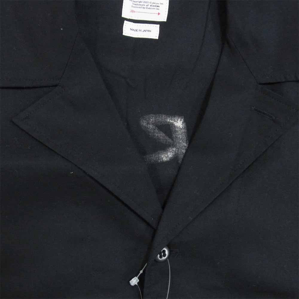 VISVIM ビズビム 20SS 0120105011014 CORNET SHIRT S/S コルネット 半袖 シャツ ブラック系 3【極上美品】【中古】
