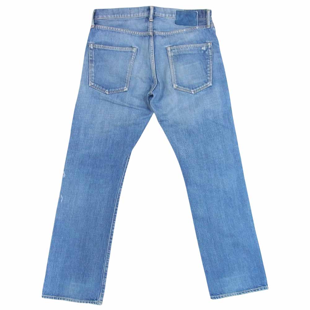 VISVIM ビズビム 0117205005020 social sculpture 01 slim dmgd-12 ソーシャルスカルプチャー 加工 デニム インディゴブルー系 34【中古】