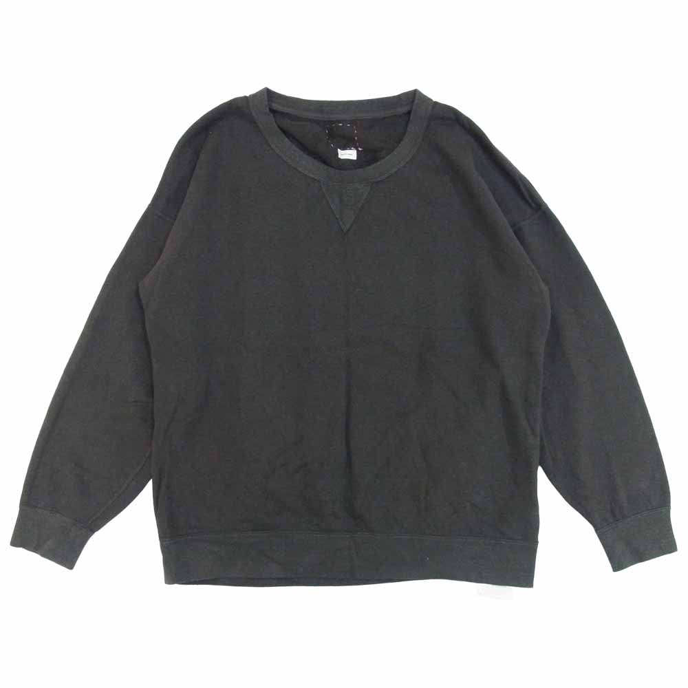 VISVIM ビズビム 21SS 0121105010013 JUMBO SWEAT L/S UNEVEN DYE ジャンボ スウェット ブラック系 2【中古】
