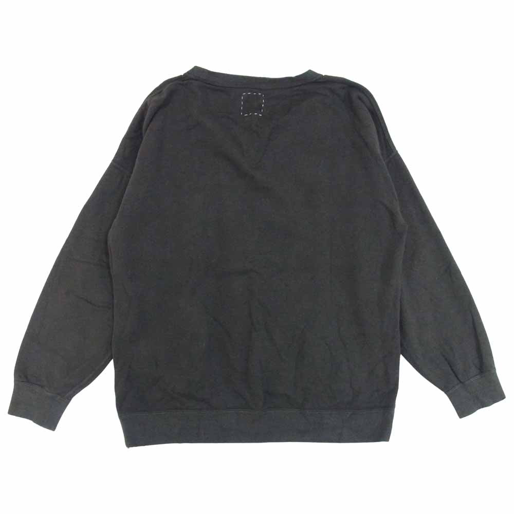 VISVIM ビズビム 21SS 0121105010013 JUMBO SWEAT L/S UNEVEN DYE ジャンボ スウェット ブラック系 2【中古】