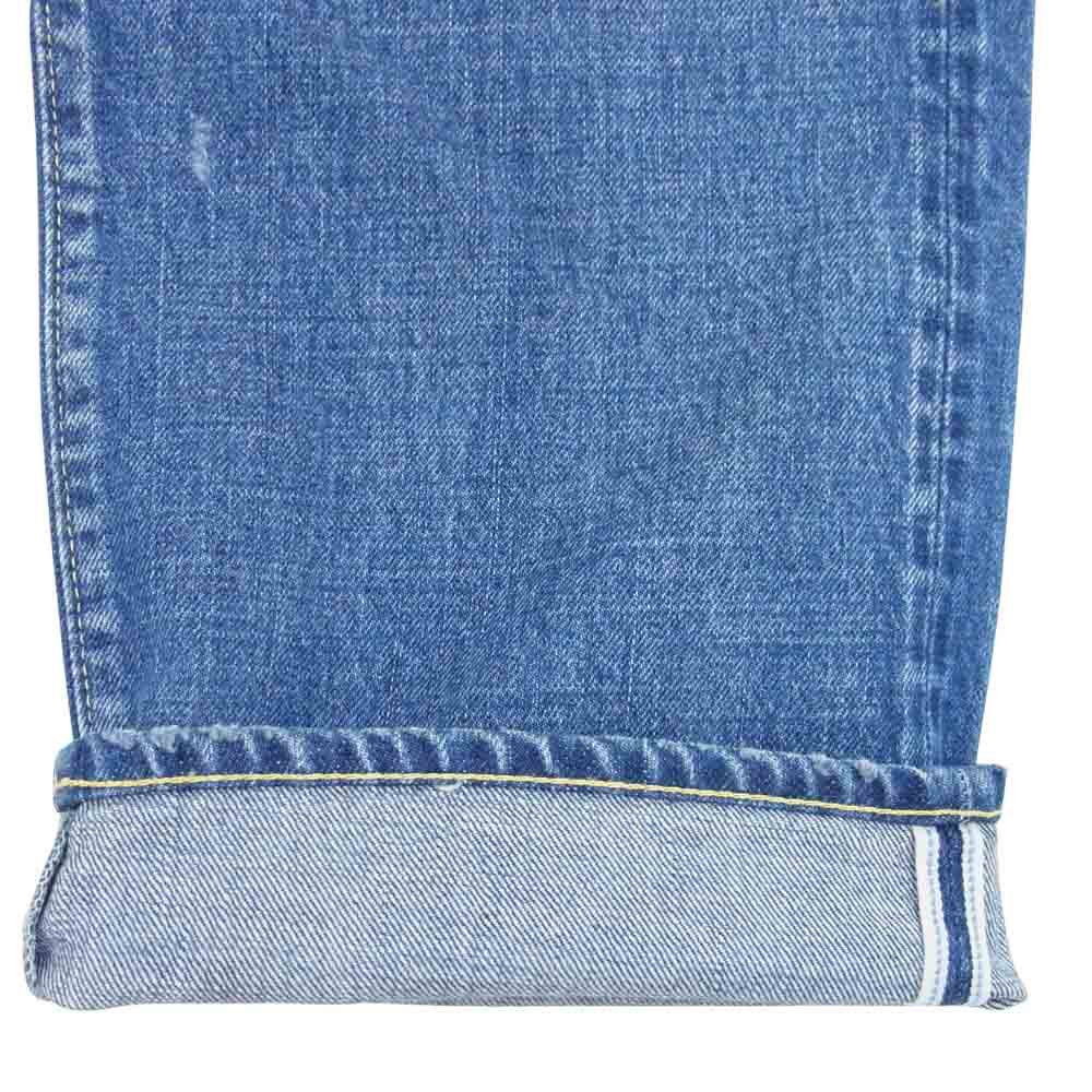 VISVIM ビズビム 0117205005019 social sculpture 01 dmgd-12 ソーシャルスカルプチャー 加工 デニム インディゴブルー系 34【中古】