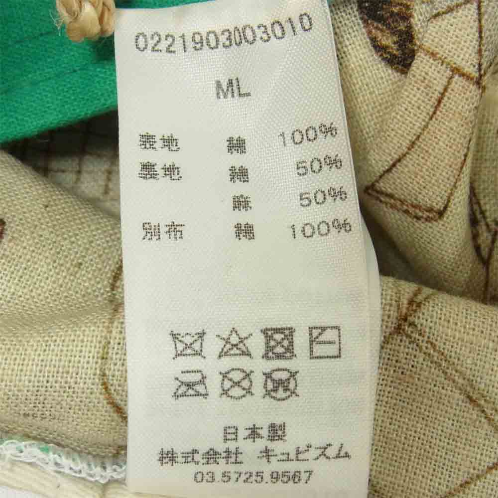 VISVIM ビズビム 0221903003010 DOME BUCKET HAT バンダナ柄 ドーム バケット ハット グリーン系 M/L【新古品】【未使用】【中古】