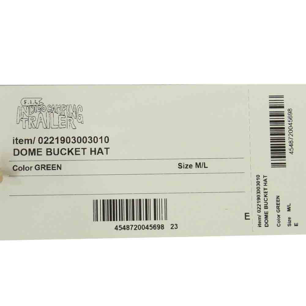 VISVIM ビズビム 0221903003010 DOME BUCKET HAT バンダナ柄 ドーム バケット ハット グリーン系 M/L【新古品】【未使用】【中古】