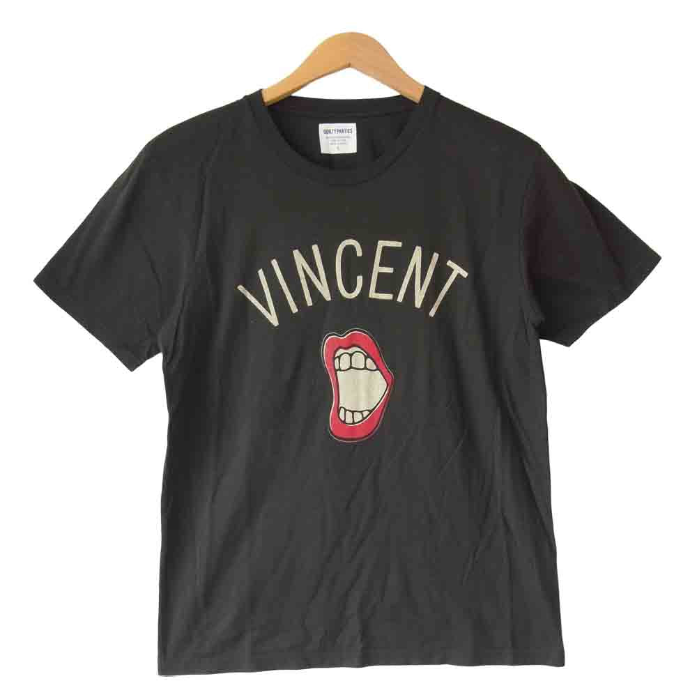 WACKO MARIA ワコマリア VINCENT TEE ヴィンセント 半袖 Tシャツ ブラック系 L【中古】