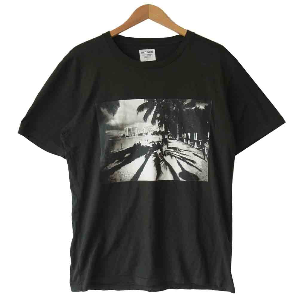 WACKO MARIA ワコマリア × 森山大道 STANDARD CREW NECK T-SHIRT Tシャツ ダークグレー系 L【中古】