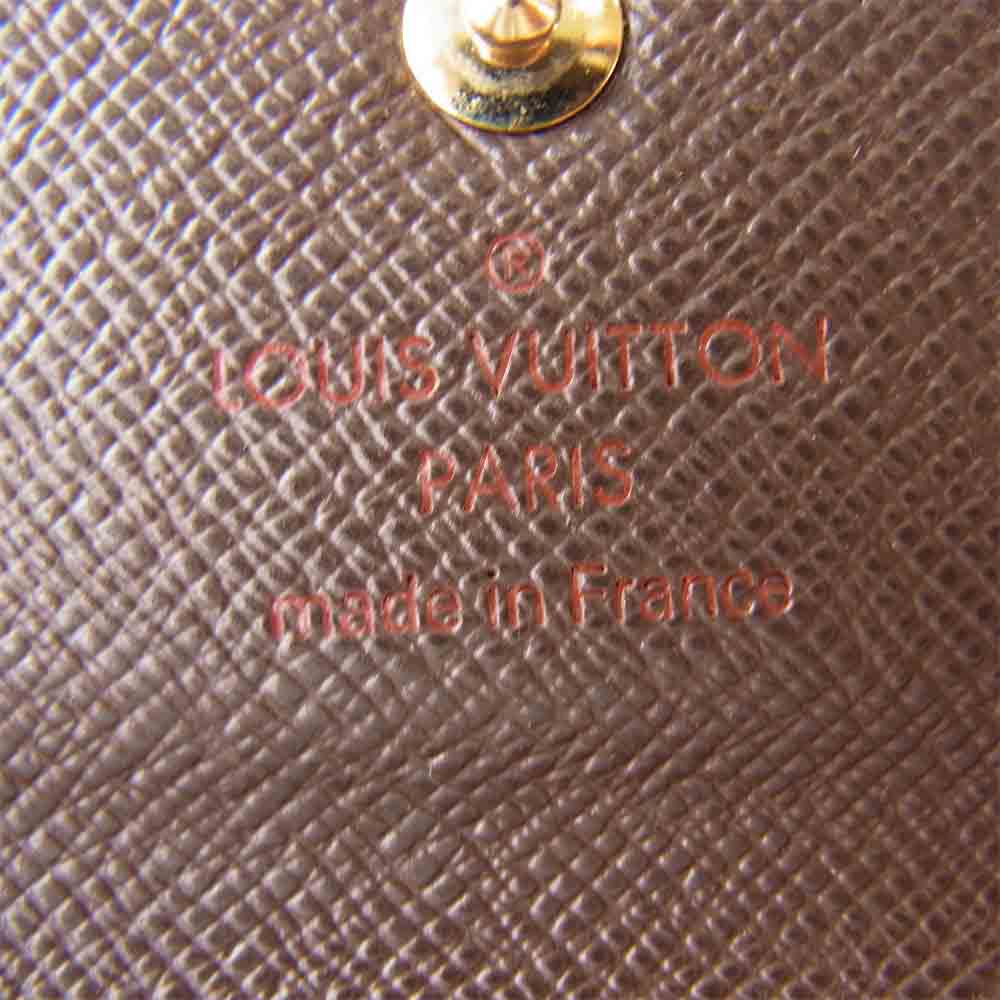 LOUIS VUITTON ルイ・ヴィトン N60385 4連 キーケース ミュルティクレ 4 ダミエエベヌ ブラウン系【中古】