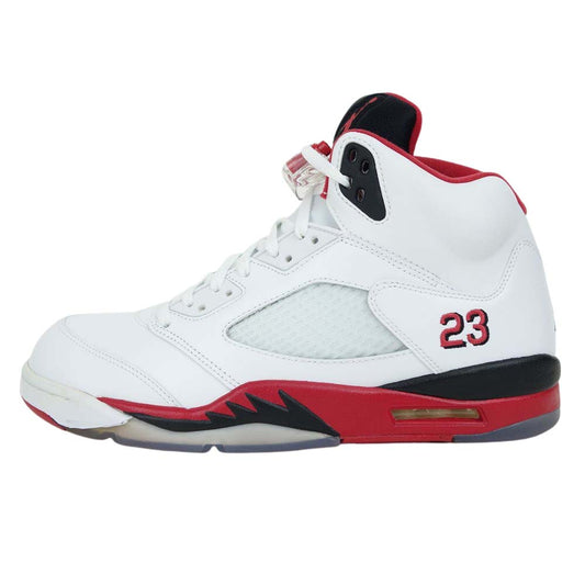 NIKE ナイキ 136027-120 AIR JORDAN 5 RETRO エア ジョーダン 5 レトロ ハイカット スニーカー ホワイト系 29cm【新古品】【未使用】【中古】