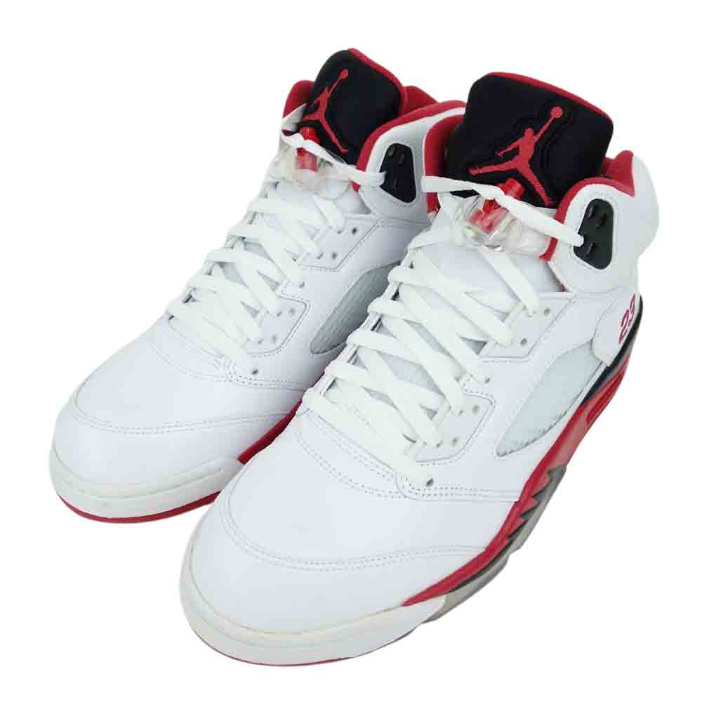 NIKE ナイキ 136027-120 AIR JORDAN 5 RETRO エア ジョーダン 5 レトロ ハイカット スニーカー ホワイト系 29cm【新古品】【未使用】【中古】