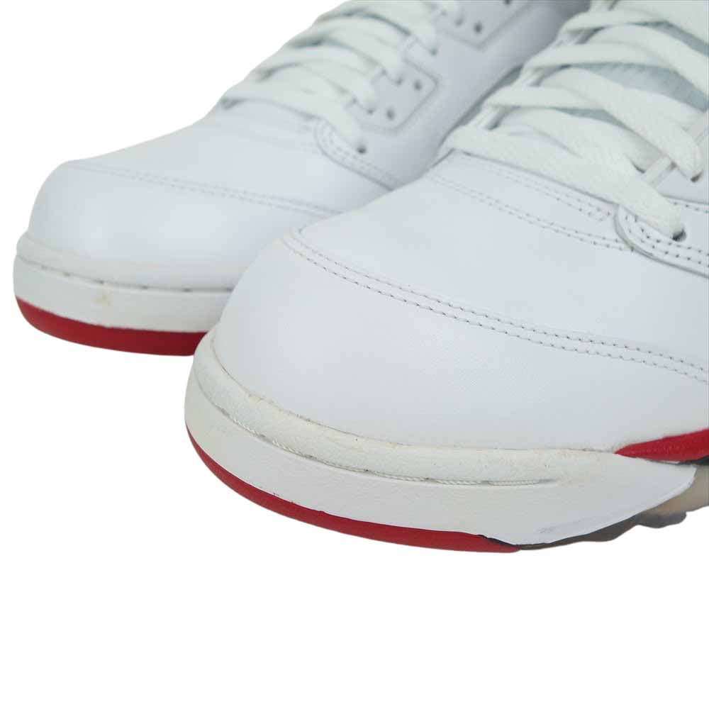 NIKE ナイキ 136027-120 AIR JORDAN 5 RETRO エア ジョーダン 5 レトロ ハイカット スニーカー ホワイト系 29cm【新古品】【未使用】【中古】