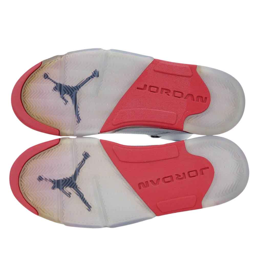 NIKE ナイキ 136027-120 AIR JORDAN 5 RETRO エア ジョーダン 5 レトロ ハイカット スニーカー ホワイト系 29cm【新古品】【未使用】【中古】