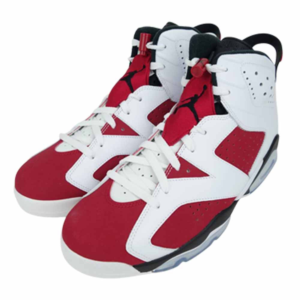 NIKE ナイキ 384664-160 AIR JORDAN 6 RETRO エア ジョーダン 6 レトロ ハイカット スニーカー ホワイト系 レッド系 29.5cm【新古品】【未使用】【中古】